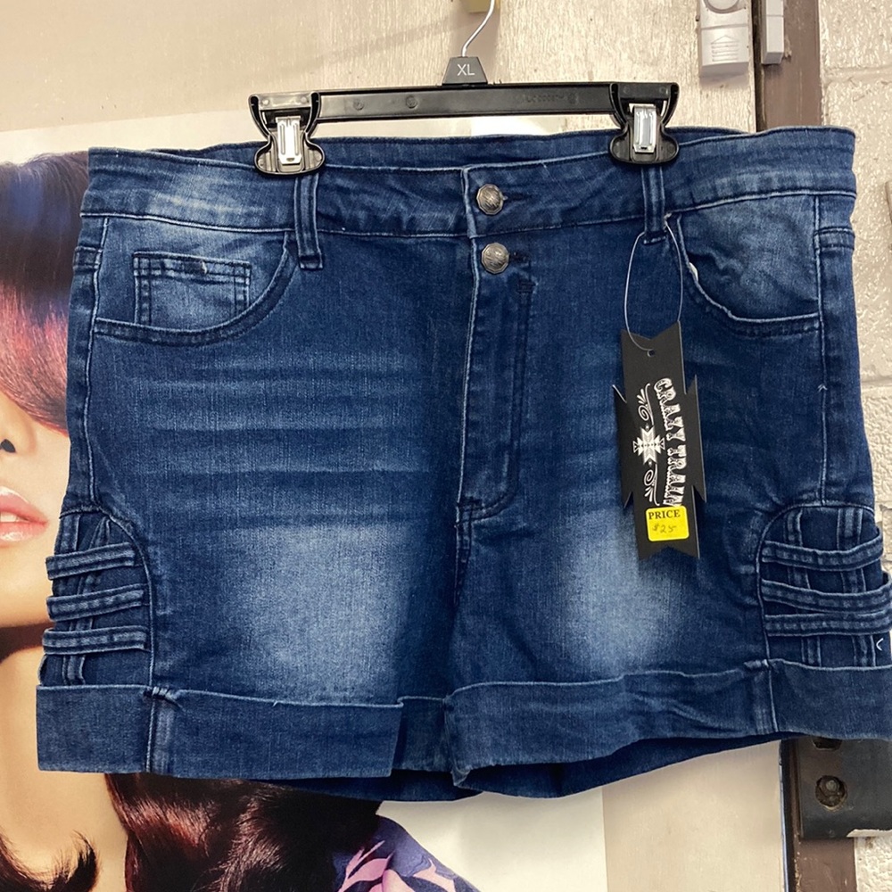 Denim shorts